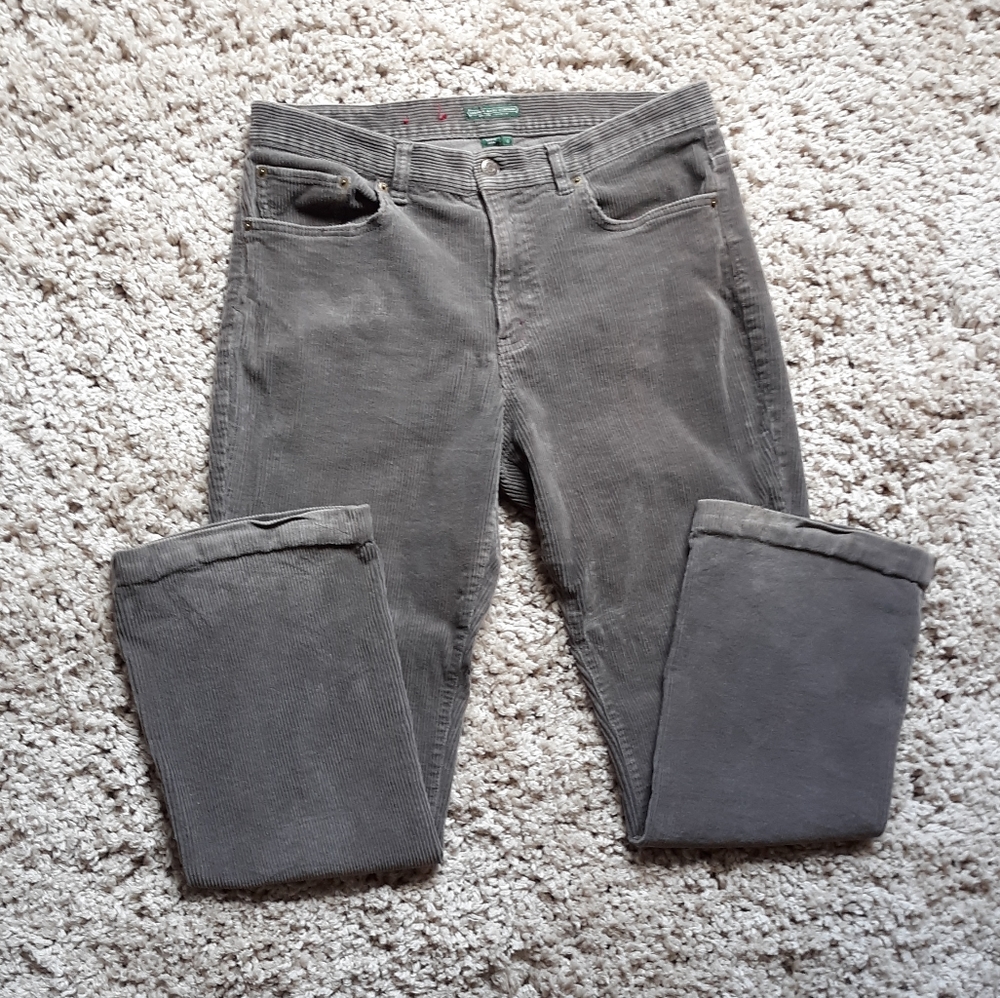 Ralph lauren corduroy pants gray